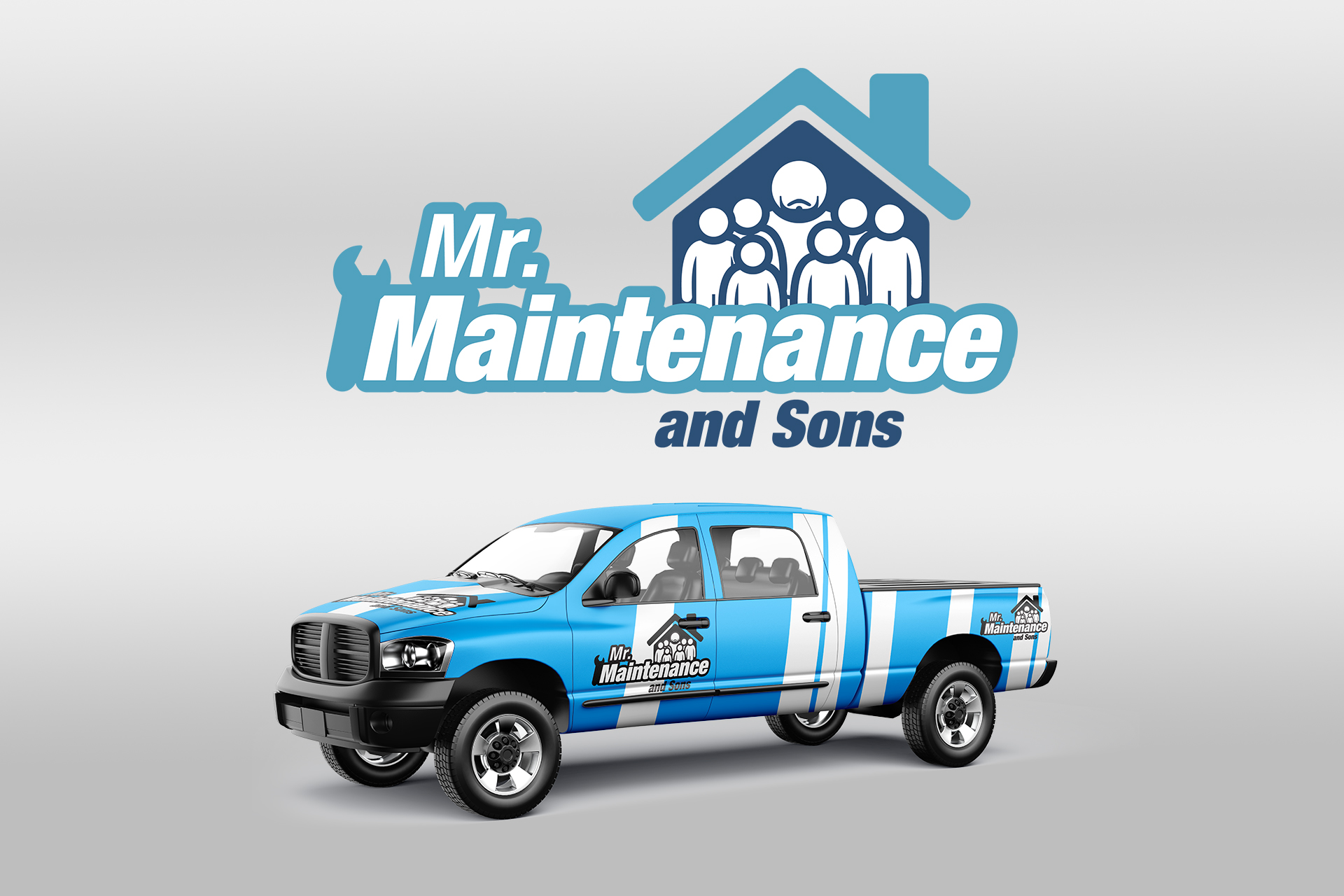 mr-maintenance-sons-logo-design